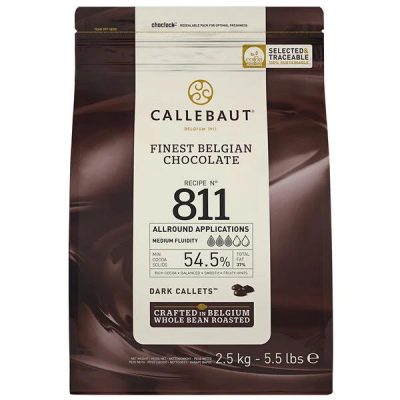 Callebaut 811 54.5% Dark Couverture Chocolate Callets