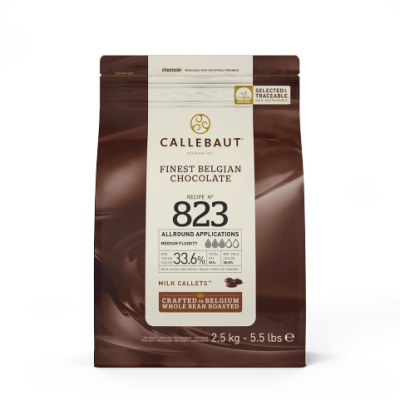 Callebaut 823 33.6% Milk Couverture Chocolate Callets
