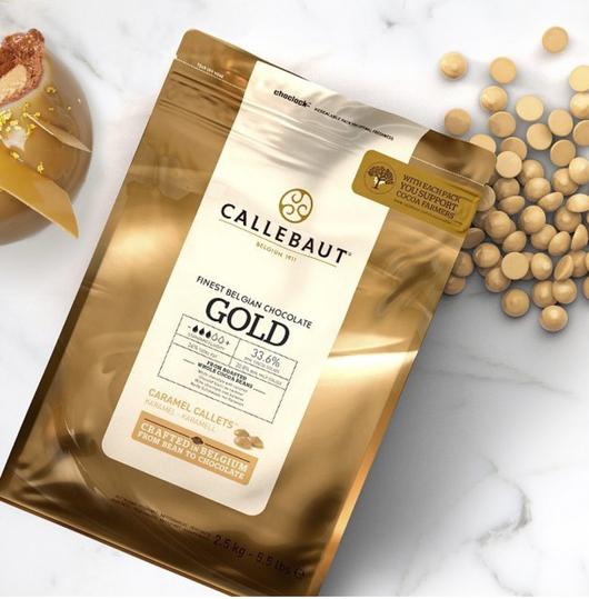 Callebaut Gold 30.4% Caramel Baking Callets Aesthetic