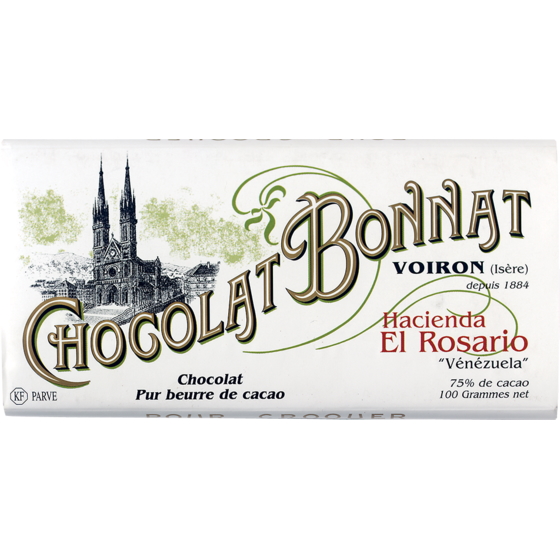 Chocolat Bonnat Hacienda El Rosario 75% Dark Chocolate Bar
