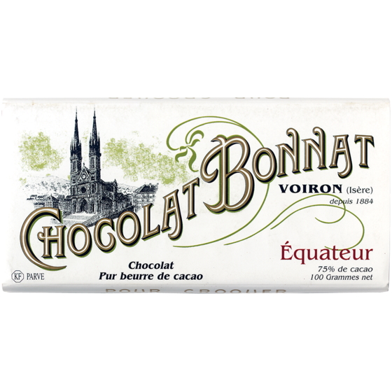 Chocolat Bonnat Équateur 75% Dark Chocolate Bar