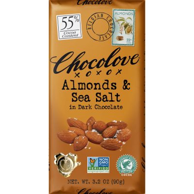 Chocolove 55% Almonds & Sea Salt Dark Chocolate Bar