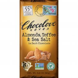 Chocolove 55% Almonds, Toffee & Sea Salt Dark Chocolate Bar