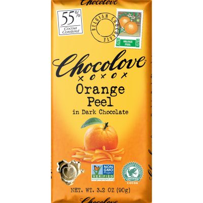 Chocolove 55% Orange Peel Dark Chocolate Bar