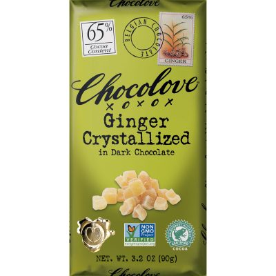 Chocolove 65% Crystallized Ginger Dark Chocolate Bar