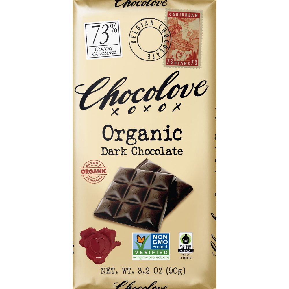 Chocolove 73% Organic Dark Chocolate Bar