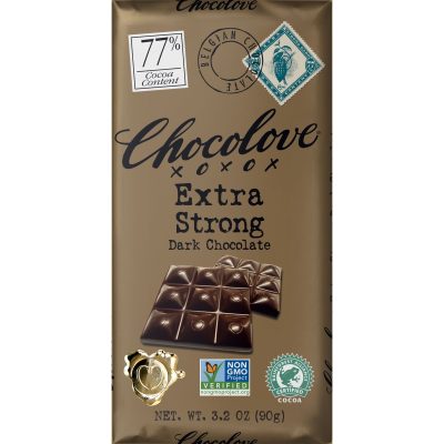 Chocolove 77% Extra Strong Dark Chocolate Bar