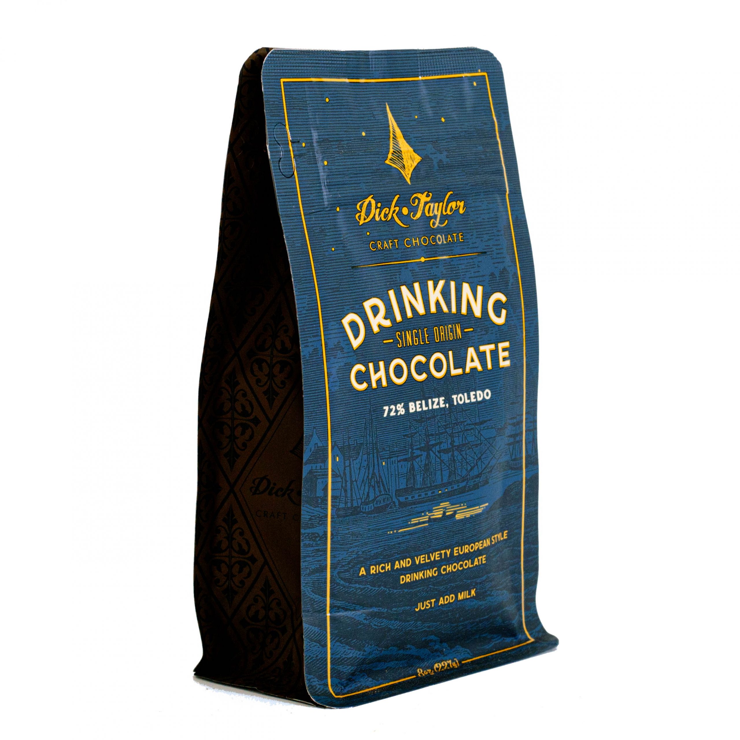 Dick Taylor Belize 72% Drinking Chocolate Bag