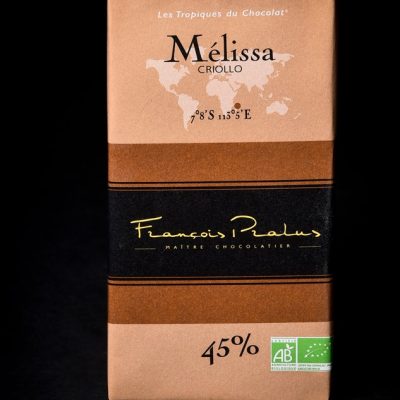 Francois Pralus Melissa Madagascar 45% Dark Milk Chocolate Bar