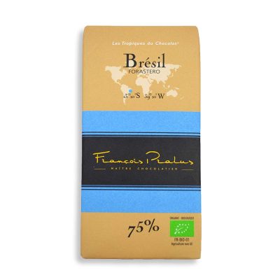François Pralus Brazil 75% Dark Chocolate Bar