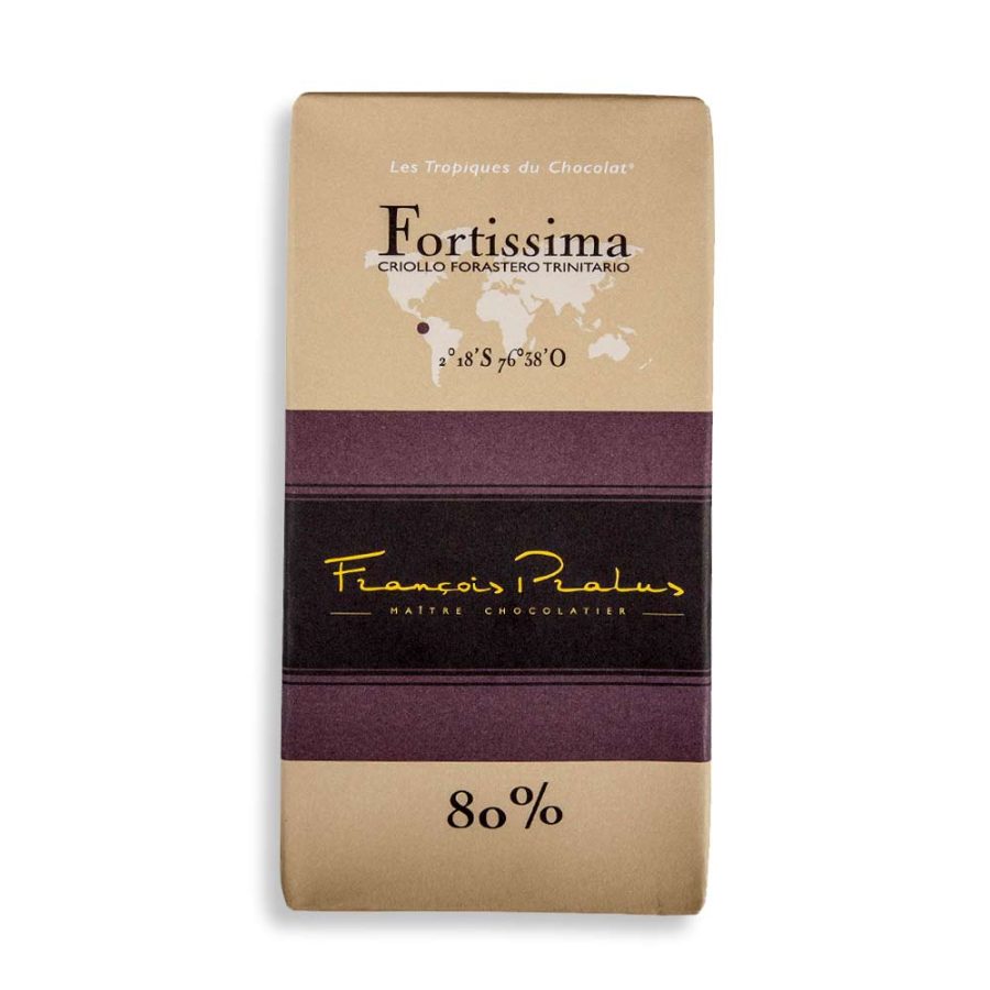 François Pralus Fortissima 80% Dark Chocolate Bar