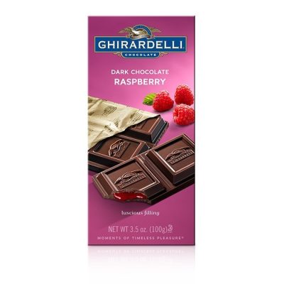 Ghirardelli Dark Chocolate Raspberry Filling Bar