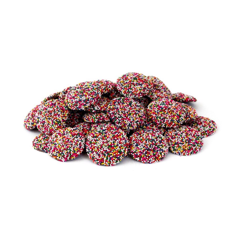 Guittard Milk Chocolate Wafers with Colored Nonpareils