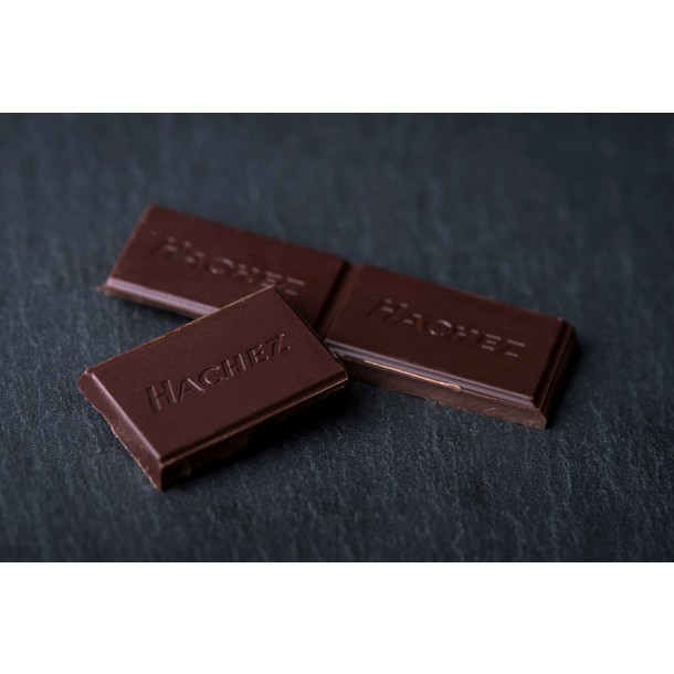 Hachez Cocoa d'Arriba 77% Dark Chocolate Bar open piece