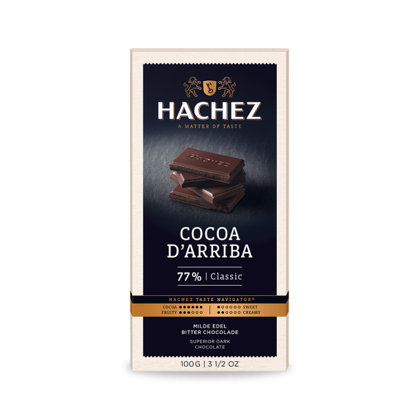 Hachez Cocoa d'Arriba 77% Dark Chocolate Bar