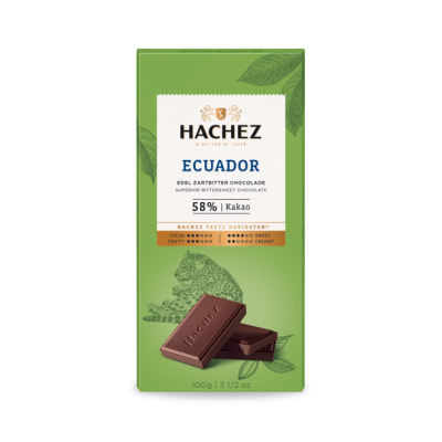 Hachez Ecuador 58% Dark Chocolate Bar