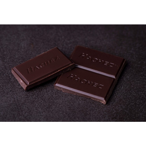 Hachez Ecuador 58% Dark Chocolate Bar open piece
