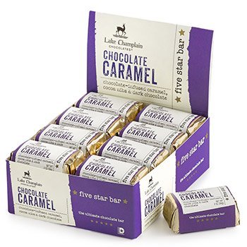 Lake Champlain Chocolate Caramel Five Star Bar Case