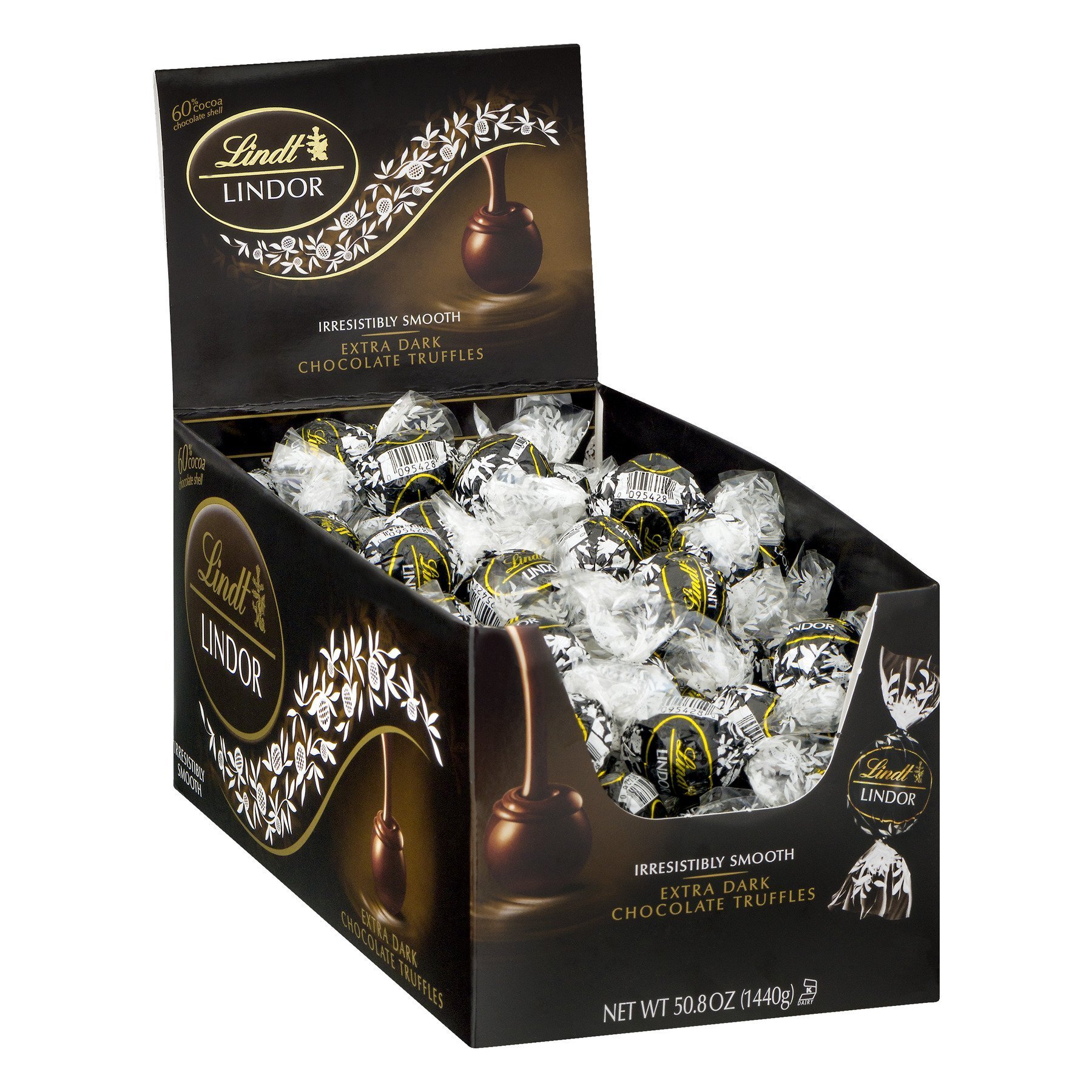 Lindt LINDOR 60% Extra Dark Chocolate Truffle Box | World ...