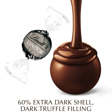 Lindt LINDOR 60% Extra Dark Chocolate Truffle
