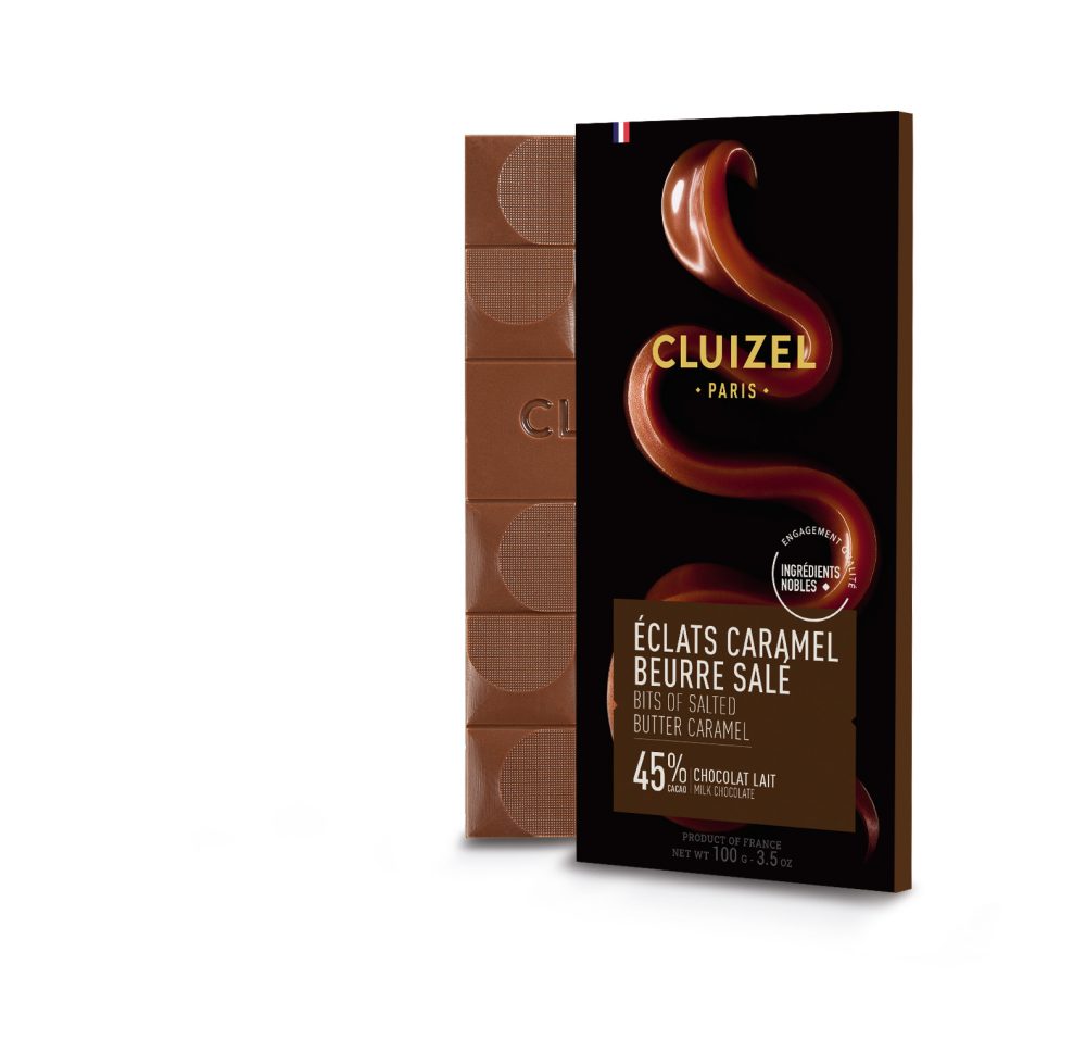 Michel Cluizel 45% Milk Chocolate Bar with Salted Butter Caramel Bits