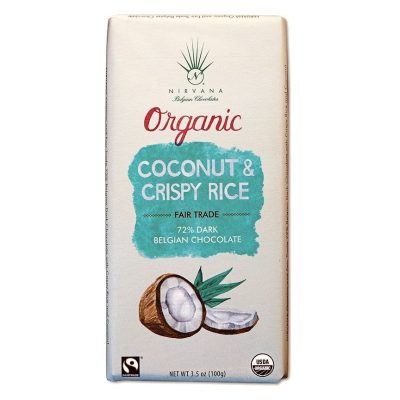 Nirvana 72% Dark Chocolate with Coconut & Crispy Rice-min