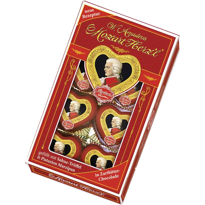 Reber Mozart Eight Piece Chocolate Heart Gift Box