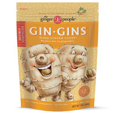The Ginger People Gin Gins Double Strength Hard Ginger Candy