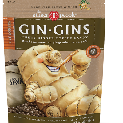The Ginger People Gin Gins Hot Coffee Chewy Ginger Candy