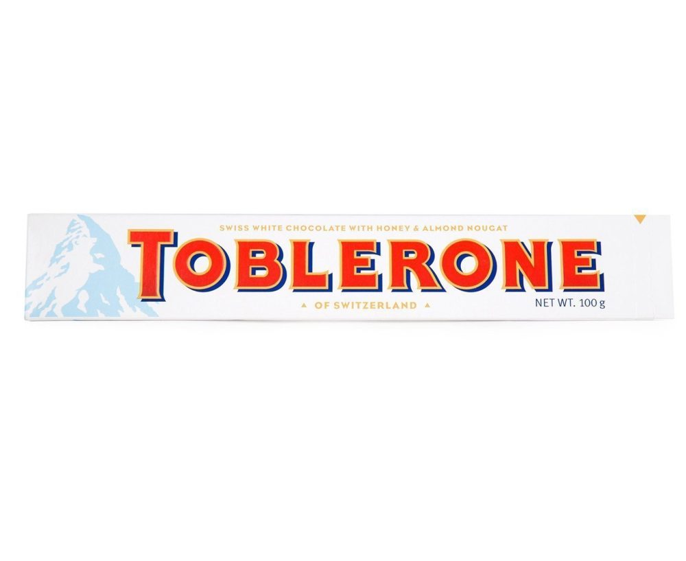 Toblerone Honey & Almond Nougat White Chocolate Bar