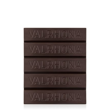 Valrhona Caraibe 66% Dark Chocolate Baking Blocks Open