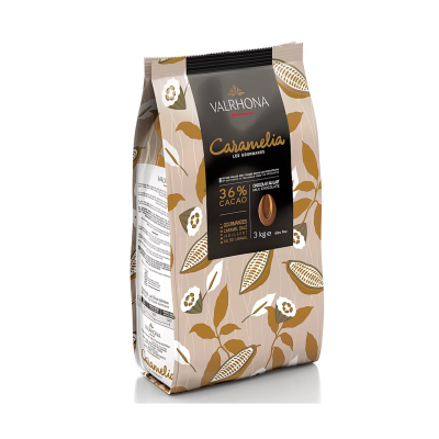 Valrhona Caramelia 36% Milk Couverture Chocolate Feves