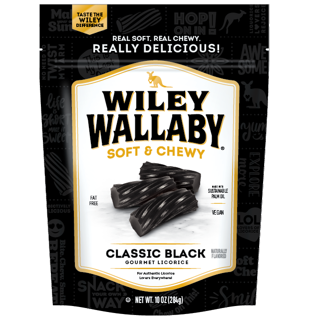 Wiley Wallaby Black Australian Style Liquorice