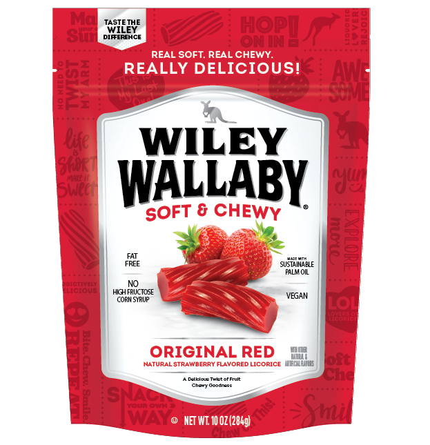 Wiley Wallaby Red Australian Style Liquorice