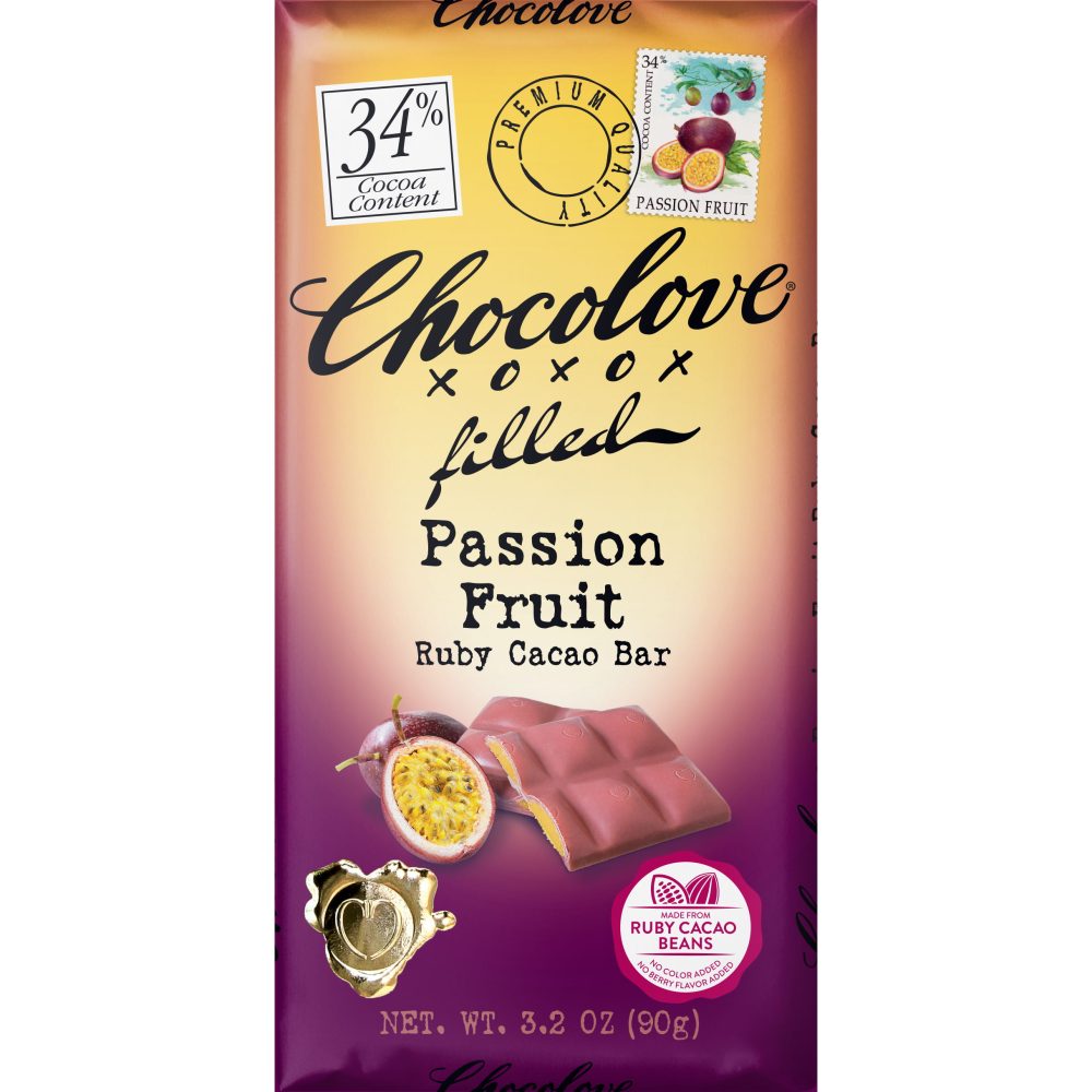 Chocolove 34% Passion Fruit Ruby Cacao Bar