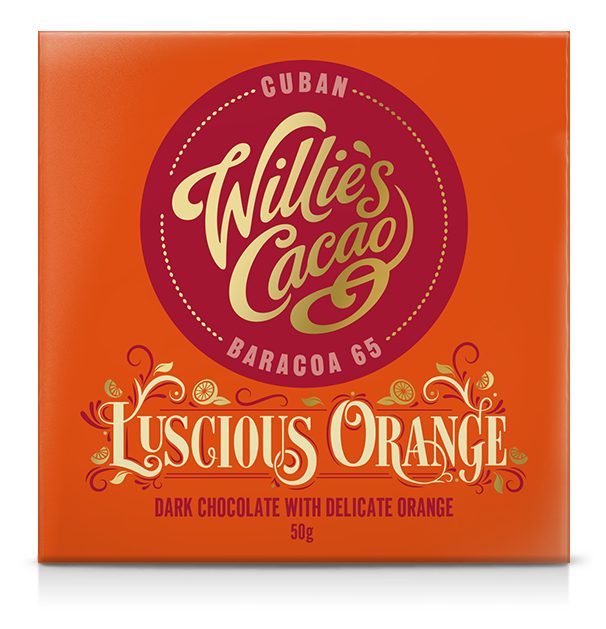Willie's Cacao Luscious Orange 65% Dark Chocolate Bar
