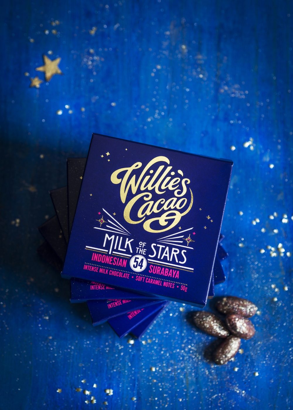 Willie's Cacao Milk of the Stars 54% Milk Chocolate Bar Aesthetic