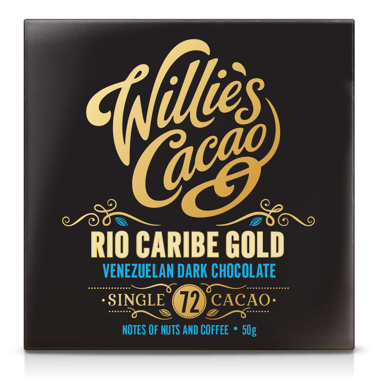 Willie's Cacao Rio Caribe Gold 72% Dark Chocolate Bar