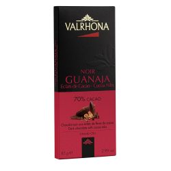 Valrhona Guanaja 70% Dark Chocolate Bar with Cocoa Nibs