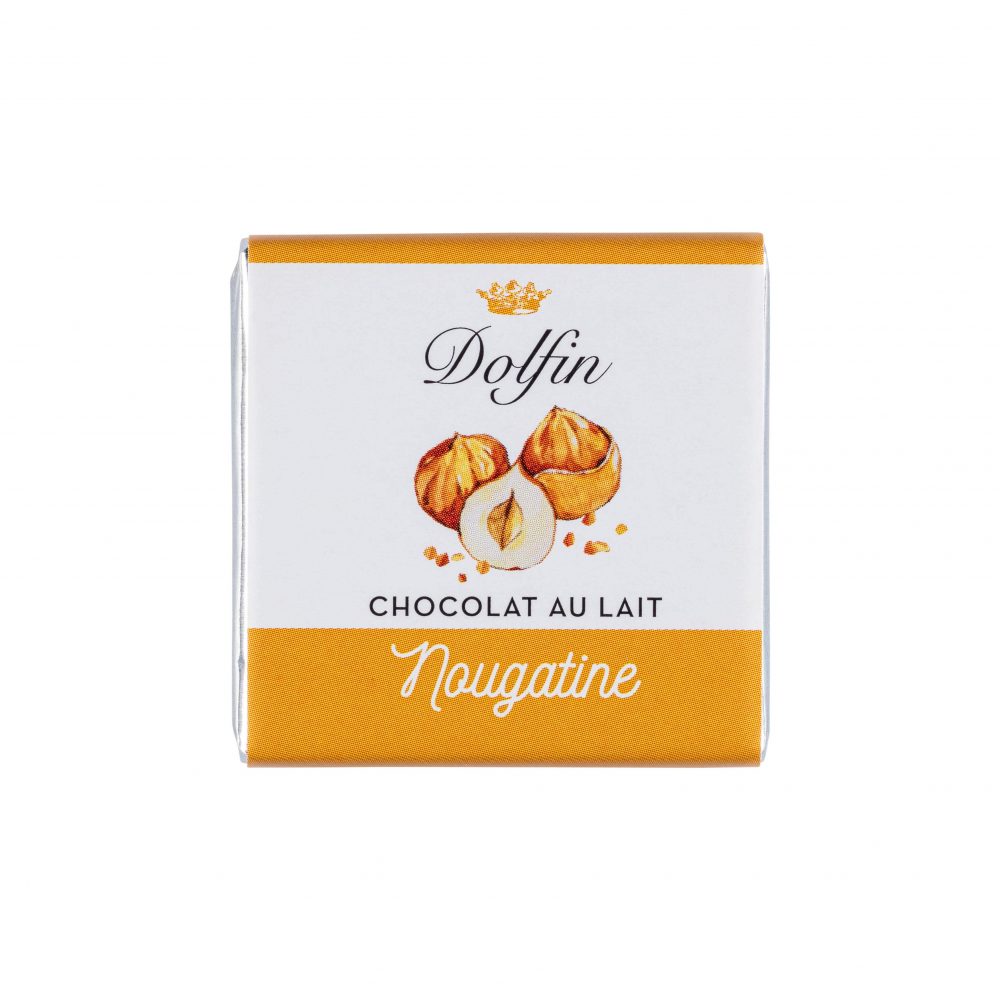 Dolfin Milk Chocolate Napolitain w Nougatine-min