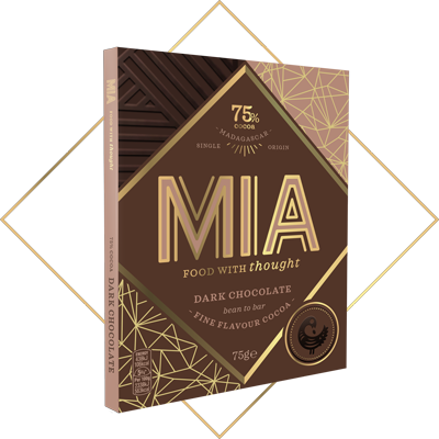 MIA 75% Dark Chocolate Bar
