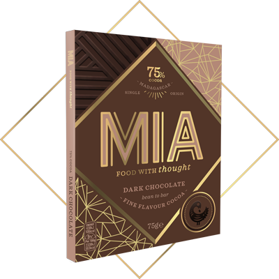 MIA Pure 75% Dark Chocolate Bar