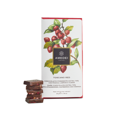 Amedei Toscano Red 70% Dark Chocolate Bar