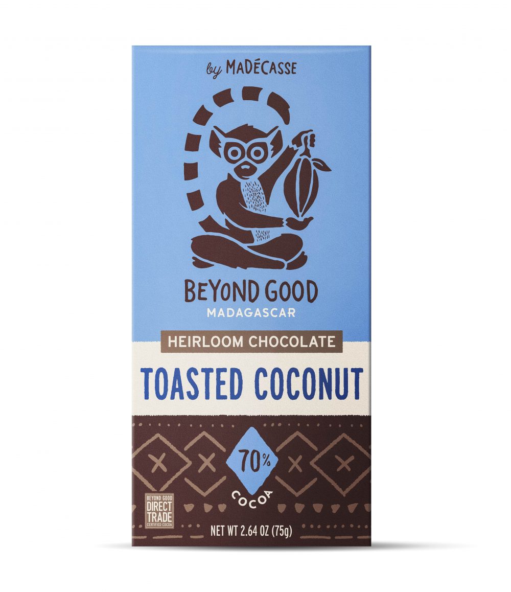 Beyond Good 70% Dark Chocolate Bar with Toasted Coconut-min