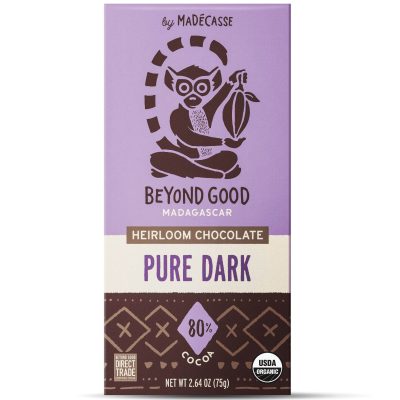 Beyond Good 80% Pure Dark Chocolate Bar-min
