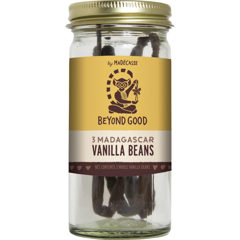 Beyond Good by Madécasse - Three Pure Madagascar Vanilla Beans