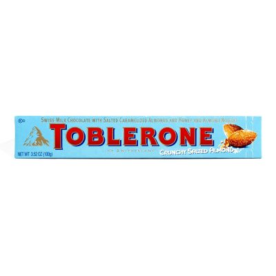 Toblerone Honey, Almond Nougat, & Caramelized Almonds Milk Chocolate Bar