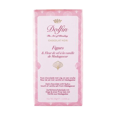 Dolfin 60% Dark Chocolate with Fig & Vanilla Salt from Madagascar-min