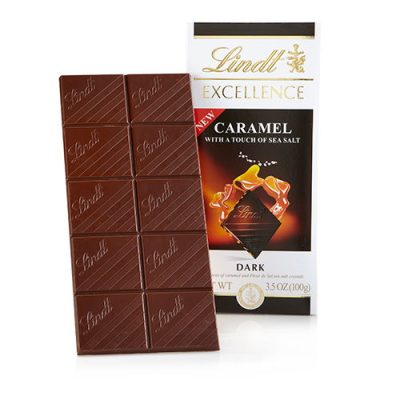 Lindt Excellence Caramel with a Touch of Sea Salt Dark Chocolate Bar