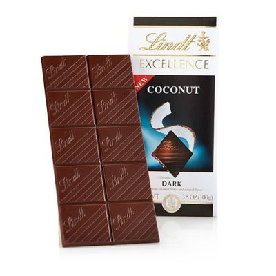 Lindt Excellence Coconut Dark Chocolate Bar